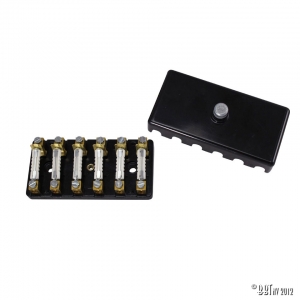 Fuse box bakelite for 6 fuses