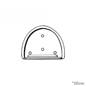 License plate rubber