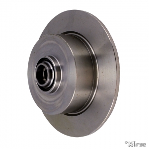 Brake disc without lugs