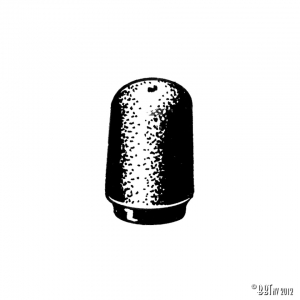 Suspension stop, 75 mm high, rear axle, each