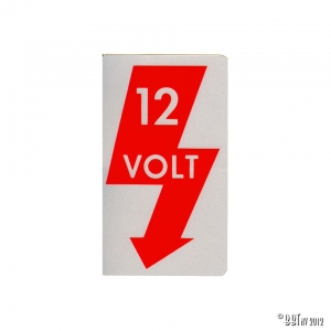 Sticker, 12V