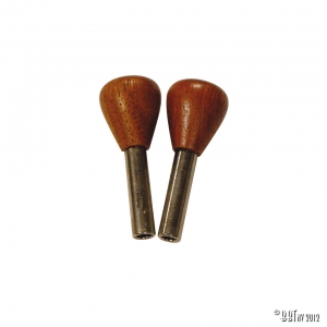 Door lock Pulls chrome/rose wood