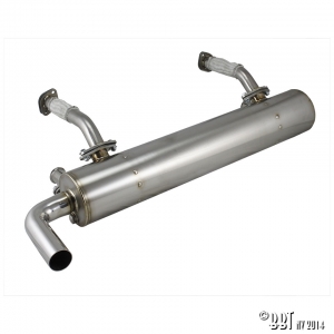 Exhaust, Vintage Speed, without pre-heat risers, Stainless steel Type 3