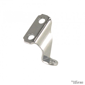 Vent wing upper mount bracket, left/chrome