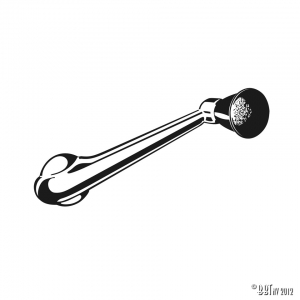 Window crank original style black knob, each