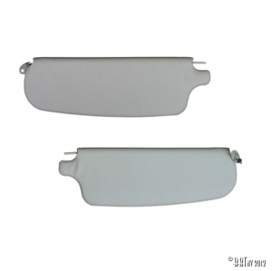 Sun visors, pair, white