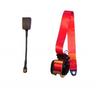 Universal seat belt - red, each e-marked