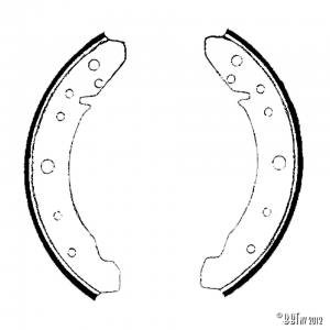 Brake shoes rear Type1 57-64