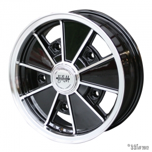 BRM wheel, aluminium/black 15 x 5.5 5 lug (5x205) ET +11
