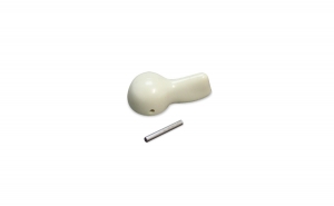 Locking knob for cargo door lock mechanism Type 2 03/55-07/67 - silverbeige